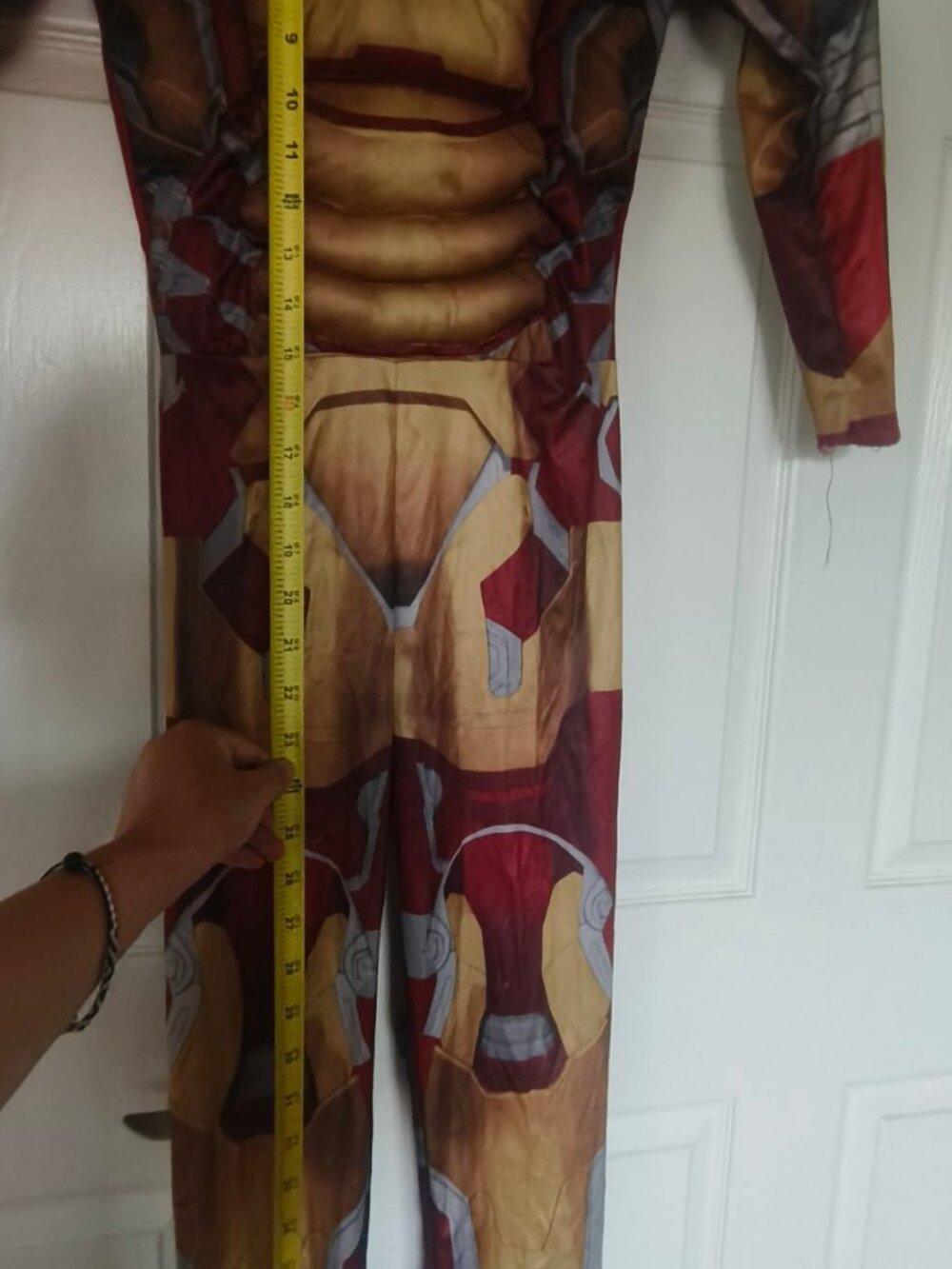 Kids Marvel Iron Man Muscle Jumpsuit Costume - Picture 3 of 3